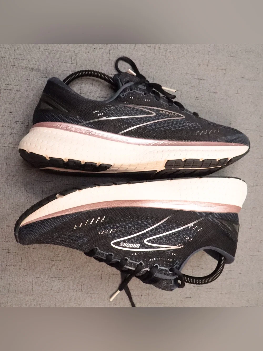 Brooks Glycerin GTS 19 Women's Running Shoes Size 11 Wide (D) Black Metallic
